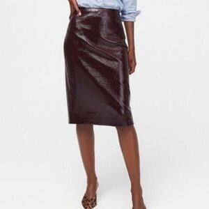J. Crew Dark Brown Sequin Skirt
